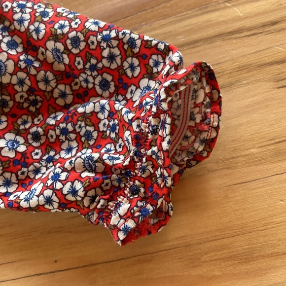 Girl floral blouse with ruffles 24M - Picture 6 of 6